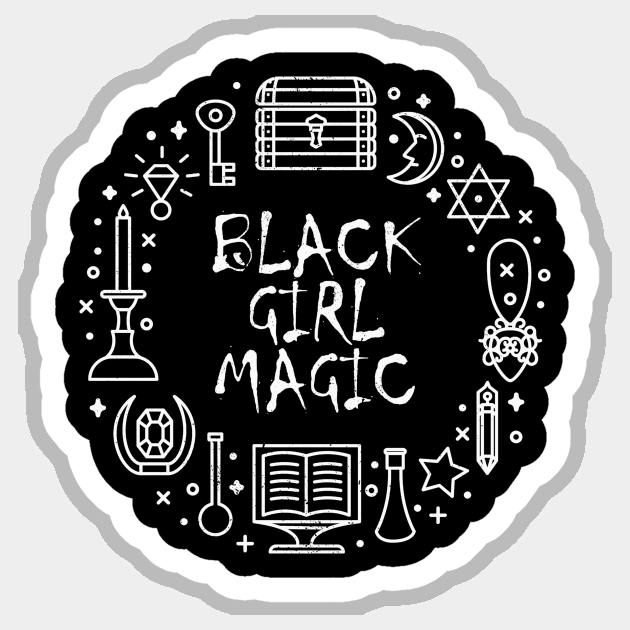 BLACK GIRL MAGIC Sticker by againstthelogic